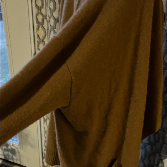 Cashmere 100% Tan Open Cardigan - Picture 4 of 6